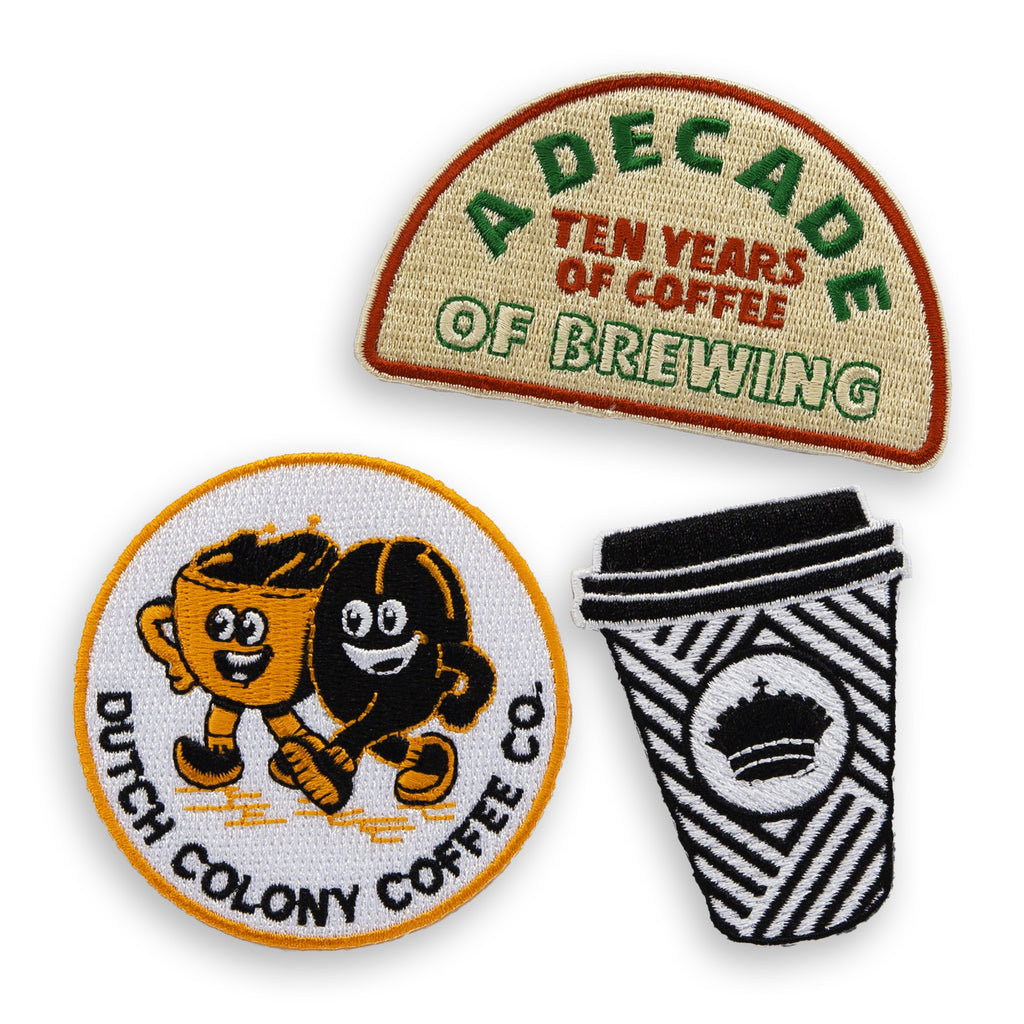 A Decade Of Brewing - Embroidered Patch Set